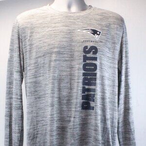 New England Patriots Nike Dri-Fit Crew Neck Long Sleeve Tee Adult Large